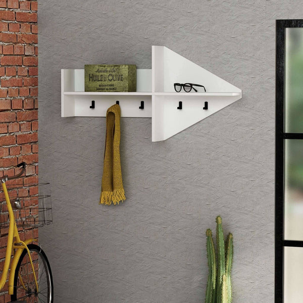 Arrow Coat Rack-White-Modern Furniture Deals