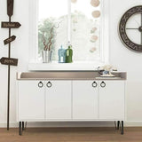 Beatrix Sideboard-White-L.Mocha-Modern Furniture Deals