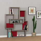 Concept Bookcase-Oak-Grey-Modern Furniture Deals