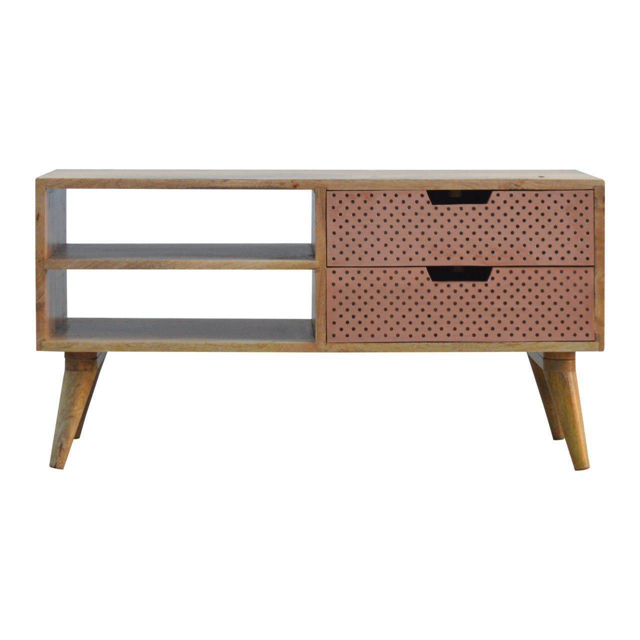 Copper tv stand deals