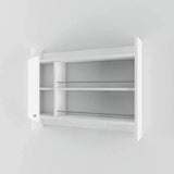 Corte One Door Kitchen Rack-White-Modern Furniture Deals
