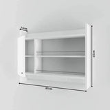 Corte One Door Kitchen Rack-White-Modern Furniture Deals