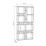 Cube Divider Bookcase-Oak-Modern Furniture Deals