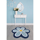 Flower - Blue 5 Bath Mat-Bath Mat-[sale]-[design]-[modern]-Modern Furniture Deals