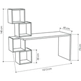 Gravity Desk-White-Burgundy-Modern Furniture Deals