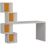 Gravity Desk-White-Mustard-Modern Furniture Deals