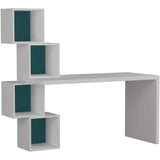 Gravity Desk-White-Turquoise-Modern Furniture Deals