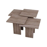 Grid Nest Of Tables-Dark Oak-Modern Furniture Deals