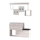 Home Featured Stand-Antique White-Modern Furniture Deals