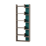 Hoppy Bookcase-Turquoise-Mocha-Modern Furniture Deals