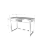 KRON 2 Drawer Home Office Desk Rustic Metal-Wood-Desk-[sale]-[design]-[modern]-Modern Furniture Deals
