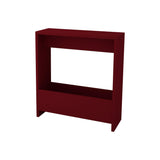 Loft Side Table , Magazine Rack-Burgundy-Modern Furniture Deals