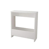 Loft Side Table , Magazine Rack-White-Modern Furniture Deals