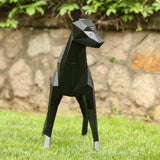 Metal Decorative Sculpture Doberman Xl - Black-WALL DECOR>METAL-[sale]-[design]-[modern]-Modern Furniture Deals