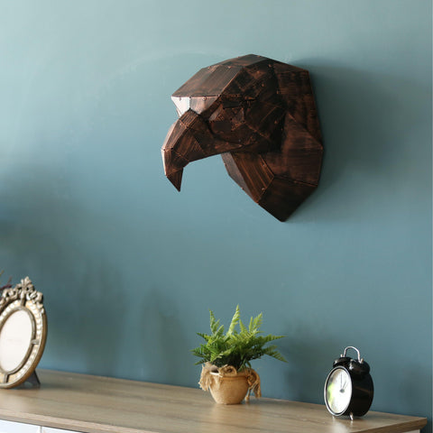 Metal Decorative Sculpture Eagle Head - Copper-WALL DECOR>METAL-[sale]-[design]-[modern]-Modern Furniture Deals