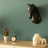 Metal Decorative Sculpture Unicorn- Black Horse-WALL DECOR>METAL-[sale]-[design]-[modern]-Modern Furniture Deals