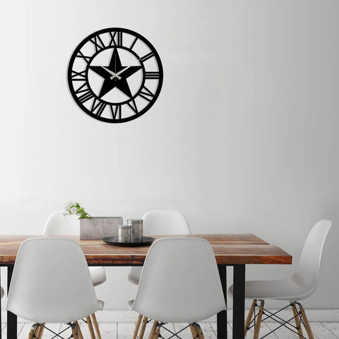 Metal Wall Clock 28 - Black Wall Art-Metal Wall Art-[sale]-[design]-[modern]-Modern Furniture Deals