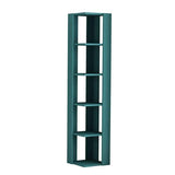 Naty Corner Bookcase-Turquoise-Modern Furniture Deals