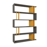 Part Bookcase-Grey-Mustard-Modern Furniture Deals