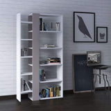Penta Bookshelf-White-Mocha-Modern Furniture Deals