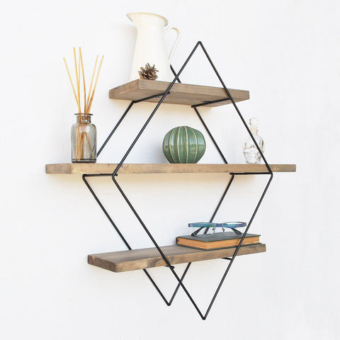 PRISM Industrial Solid Wood Wall Shelf-Wall Shelf-[sale]-[design]-[modern]-Modern Furniture Deals