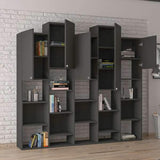 Rock Cabinet /Bookcase-Grey-Modern Furniture Deals