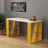 Shelfy Desk-White-A.Grey-Modern Furniture Deals
