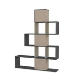 Stairway Bookcase-L.Mocha-Grey-Modern Furniture Deals