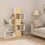 Stairway Bookcase-White-Oak-Modern Furniture Deals