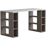 Storex Desk-White-Mocha-Modern Furniture Deals