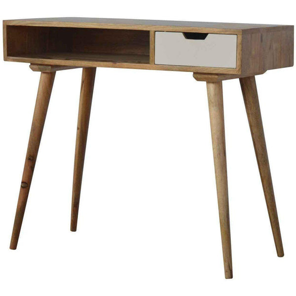 Vintage Writing Desk Solid Wood Modern Furniture Deals