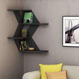 Wave Corner Shelf-A.Grey-Modern Furniture Deals