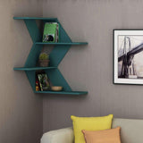 Wave Corner Shelf-Turquoise-Modern Furniture Deals