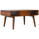 1 Drawer Curved Coffee Table-Modern Furniture Deals