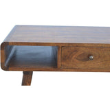 1 Drawer Curved Coffee Table-Modern Furniture Deals
