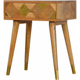 1 Drawer Gold Bedside-Modern Furniture Deals