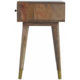 1 Drawer Gold Bedside-Modern Furniture Deals
