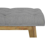 1 Drawer Tweed Bench Grey-Modern Furniture Deals