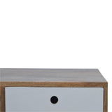 2 Drawer 2 Colour Scandinavian Unit Grey-TV STAND-Modern Furniture Deals