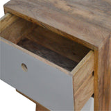 2 Drawer Scandinavian Bedside Grey-Bedside-Modern Furniture Deals
