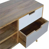 2 Drawer Scandinavian Media Cabinet-Modern Furniture Deals