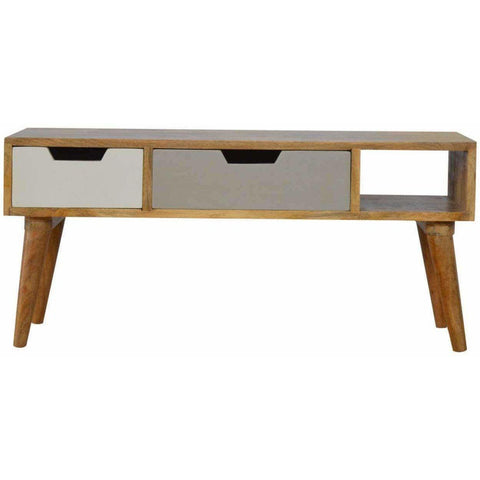 2 Drawer Scandinavian Unit Grey-Modern Furniture Deals