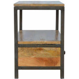 2 Drawer Table, Iron-Modern Furniture Deals