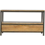 2 Drawer Table, Iron-Modern Furniture Deals