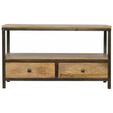 2 Drawer Table, Iron-Modern Furniture Deals