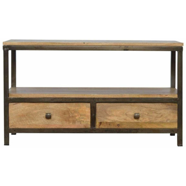 2 Drawer Table, Iron-Modern Furniture Deals
