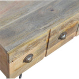 4 Drawer Coffee Table, Iron-Modern Furniture Deals