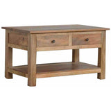 4 Drawer Coffee Table Solid Wood-Modern Furniture Deals