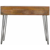 4 Drawer Solid Wood Console,Iron-Modern Furniture Deals