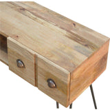 4 Drawer Solid Wood, Iron Media Unit-Modern Furniture Deals